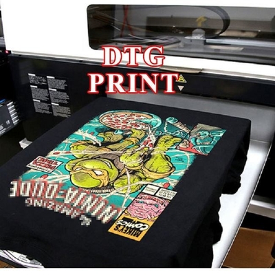 購入 カスタムDtg グラフィックプリント 超サイズ 黒空白 重量 180gsm コットンTシャツ 男性 online manufacture