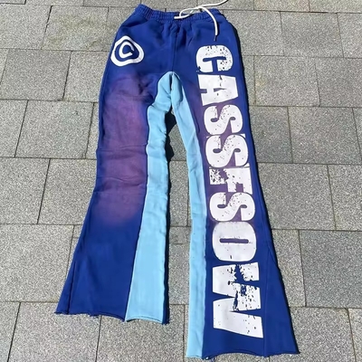 購入 ストリートウェア 100% コットン フランステリー フラワーズ スウェットパンツ カスタマイズされたカラーオプション online manufacture