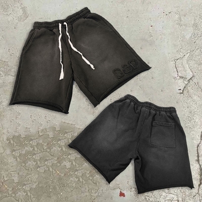 購入 苦しい刺身パッチ 酸洗浄 ヴィンテージ コットン ジョギング スウェット 短パン 男性サイズ online manufacture