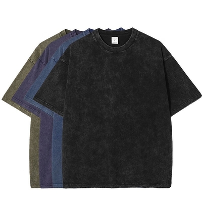 購入 ヴィンテージ メンズ Tシャツ 100% 綿酸洗い 重量 オーダーメイド 空き石洗い online manufacture