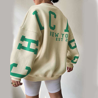 購入 Y2kレタースクリーンプリント カスタムフーディ スウェットシャツ 女性用サステナブル・クリップ・トップ online manufacture