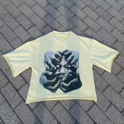 購入 カスタムロゴ フランステリースクリーンプリントTシャツ 重量 サイズ超 男性用カット online manufacture