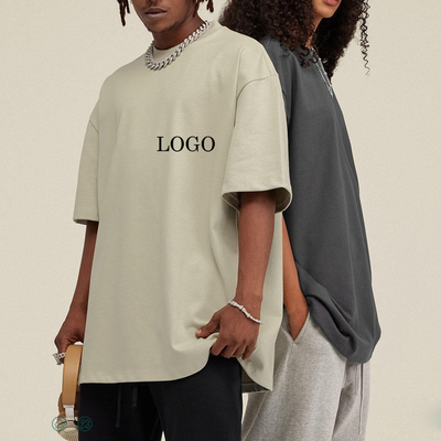 購入 カスタムロゴデザイン 洗濯Tシャツ 男性用 オーバーサイズ 100% 綿製のドロップショルダー online manufacture