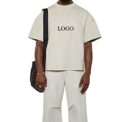 購入 ヒップホップスタイル 300gm 100% コットン 男性用 カスタムドロップ 肩 オーバーサイズ カットボックスTシャツ online manufacture