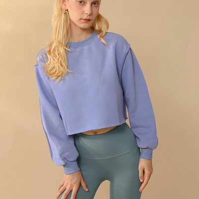 購入 屋外 オーバーサイズ クルーネック スウェットシャツ フーディ フーディ トップ 女性用 ローフ online manufacture