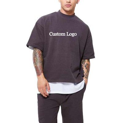購入 男性用 100% コットン ボキシフィット 空きTシャツ カスタムTシャツ ロゴ ストリートウェア オーバーサイズの服 S-5XL online manufacture