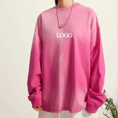 購入 オーバーサイズ オーダーメイド 綿 黒 長袖シャツ クロップ トップ Tシャツ Y2k スタイル 男性 女性 online manufacture