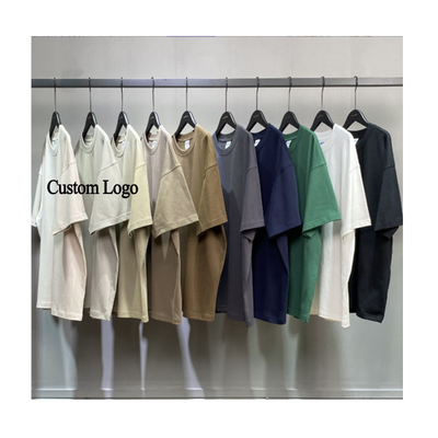 購入 270G 重綿 青い ヴィンテージ カラー 肋骨 オール ネック 男性用 カスタム ロゴ デザイン online manufacture