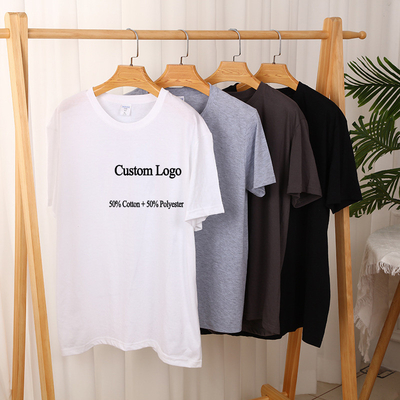 購入 XS-3XL 空白Tシャツ グラフィック シンプル 100%ポリエステル 白色 昇華型 ユニセックス スポーツ 固体色 online manufacture
