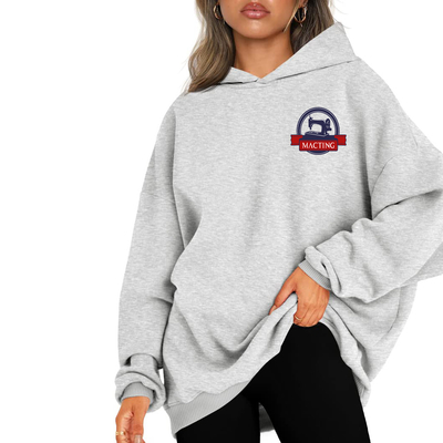 購入 秋 白黒 女性用 オーバーサイズ フルネス フルネス フルネス スポーツ 長袖 スウェット online manufacture