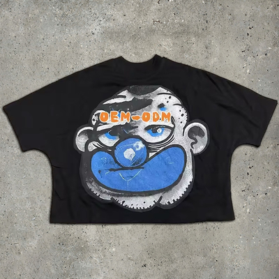 購入 100-300gsm 超サイズ 箱型 適正 重量級 Tシャツ ドロップショルダー ヴィンテージ カット Tシャツ 男性 online manufacture