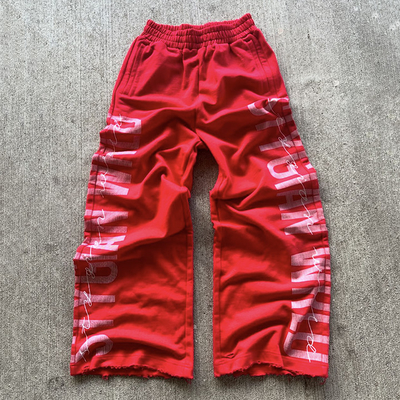 購入 男性用 スウェットパンツ ジョガー カスタム サイド プリント ロゴ 重量 綿 バッグ online manufacture