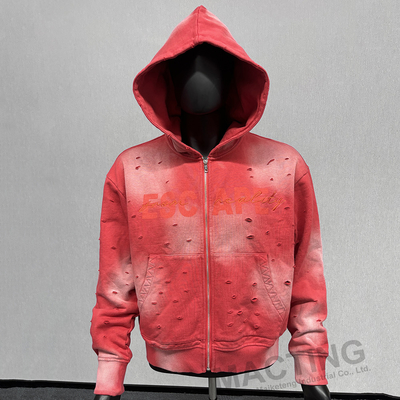 購入 オーバーサイズ アシドウォッシュ 日光消える 破裂した 困った Zip Up ボックスカット フーディ online manufacture