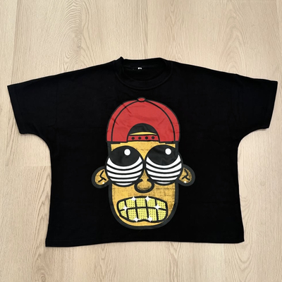 購入 カスタム 偽装 ネックシャツ ロゴ ボックスフィット カット&シュー サイズ超Tシャツ 300Gsm 男性 カットTシャツ ストリートウェア online manufacture