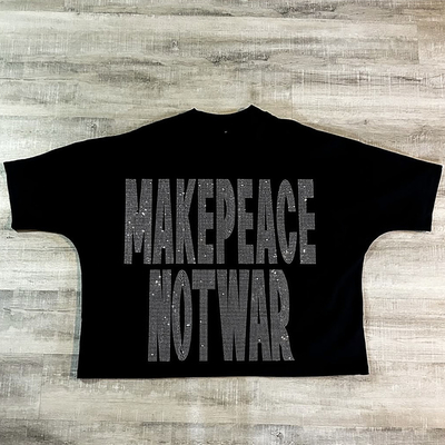 購入 男性用 100% コットン 300 Gsm 重量 肩 脱毛Tシャツ 縫い目のない箱式カットデザイン online manufacture
