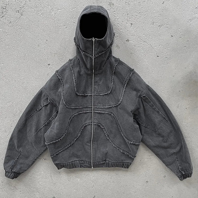 購入 カスタマイズされたシッパーストーン 洗濯 困った 100% 綿 キャンバス シッパーアップ フーディ 男性用 online manufacture