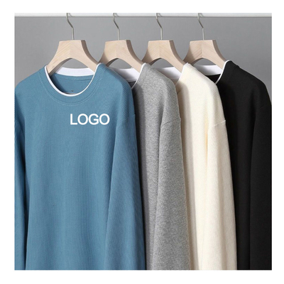 6xl 5xl 3xl クルーネック スウェットシャツ オーバーサイズ カジュアルスタイル 男性用 ワッフル ニット 熱毛Tシャツ